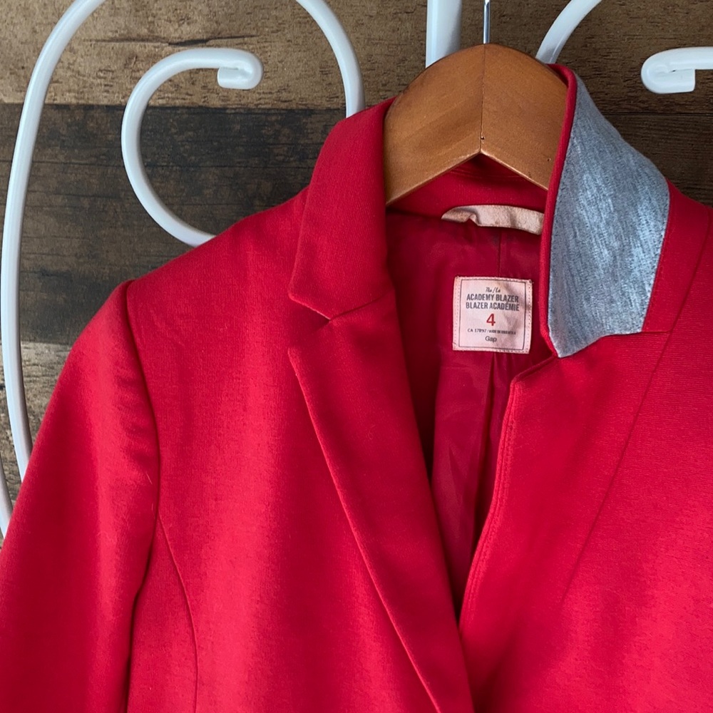 Red & Grey “The Academy” Blazer by Gap